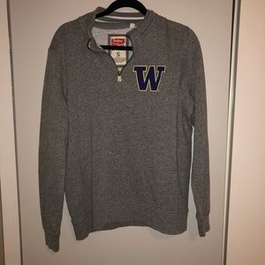 uw huskies quarter zip sweatshirt